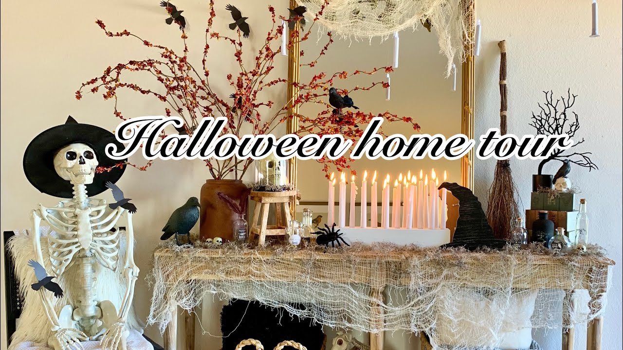 HALLOWEEN HOME TOUR 2022 | HALLOWEEN DECORATIONS |VINTAGE WITCH GARDEN THEME ✨