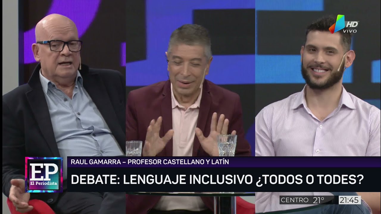 Debate en vivo sobre lenguaje inclusivo