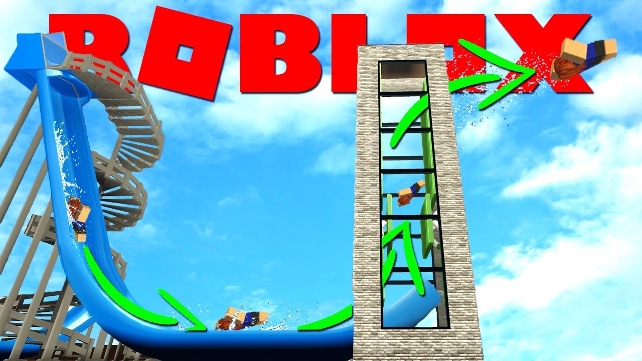 SUPER STUITER GLIJBAANTOREN !! | Roblox Waterpark World #5