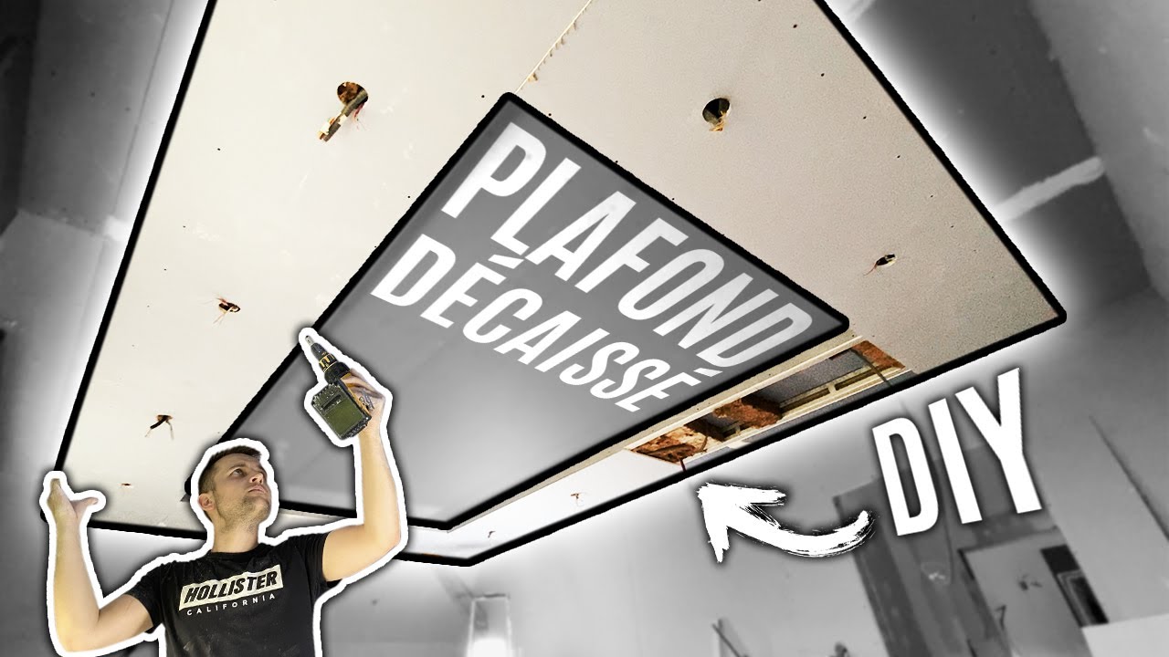 JE CRÉE UN PLAFOND DÉCAISSÉ  ( DIY )- ÉP33
