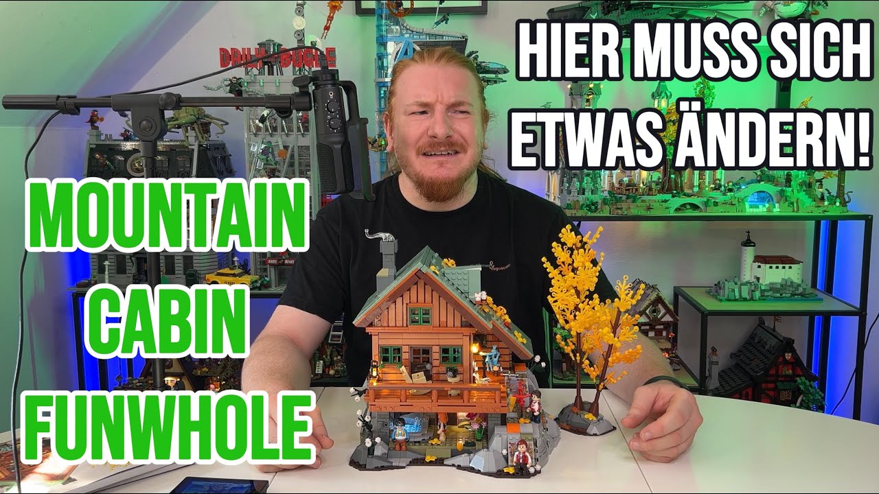 Hier muss sich etwas ändern! - Funwhole Mountain Cabin 2255 Klemmbausteine mit Beleuchtung!