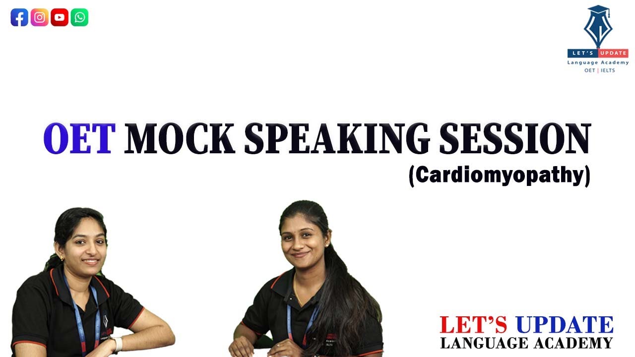 OET Mock Speaking sample ROLEPLAY card  for Cardiomyopathy