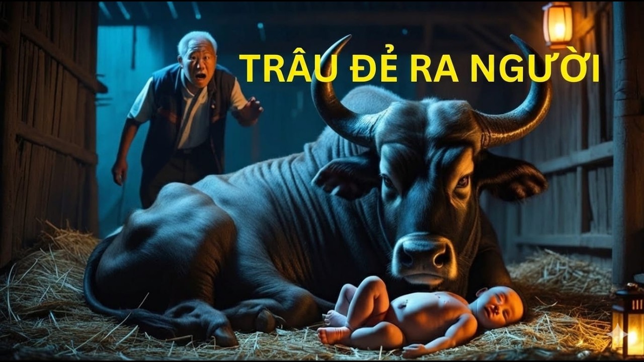Con Trâu Đẻ Ra 2 Em Bé khiến chủ nhân của nó kinh ngạc phát hiện ra