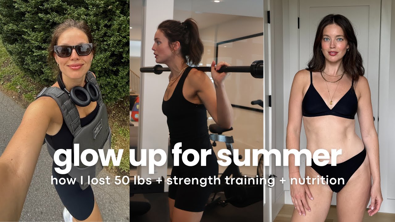 Summer Glow-Up Routine | Glute Workout, 50lb Weight Loss & High-Protein Meals | Emily DiDonato