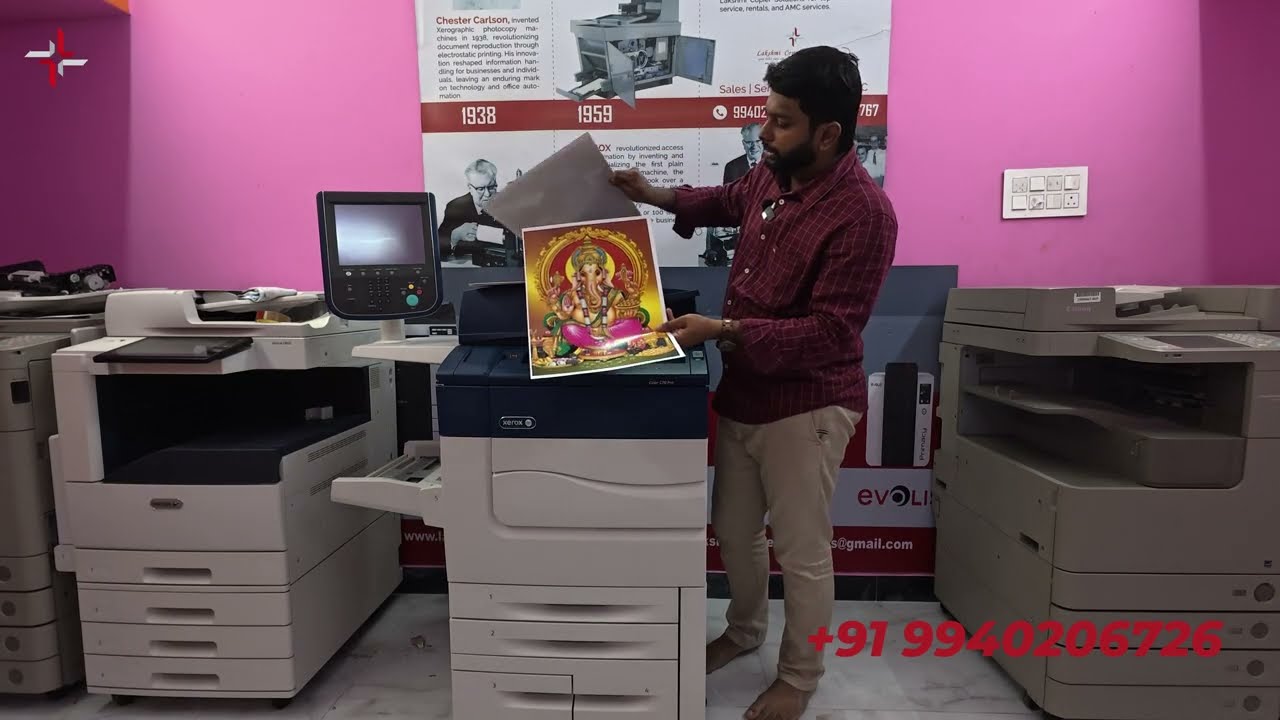 НЕДОРОГОЙ И ЛУЧШИЙ МАШИН ДЛЯ ЦВЕТНОЙ ПЕЧАТИ | XEROX C70 PRO | 9940206726