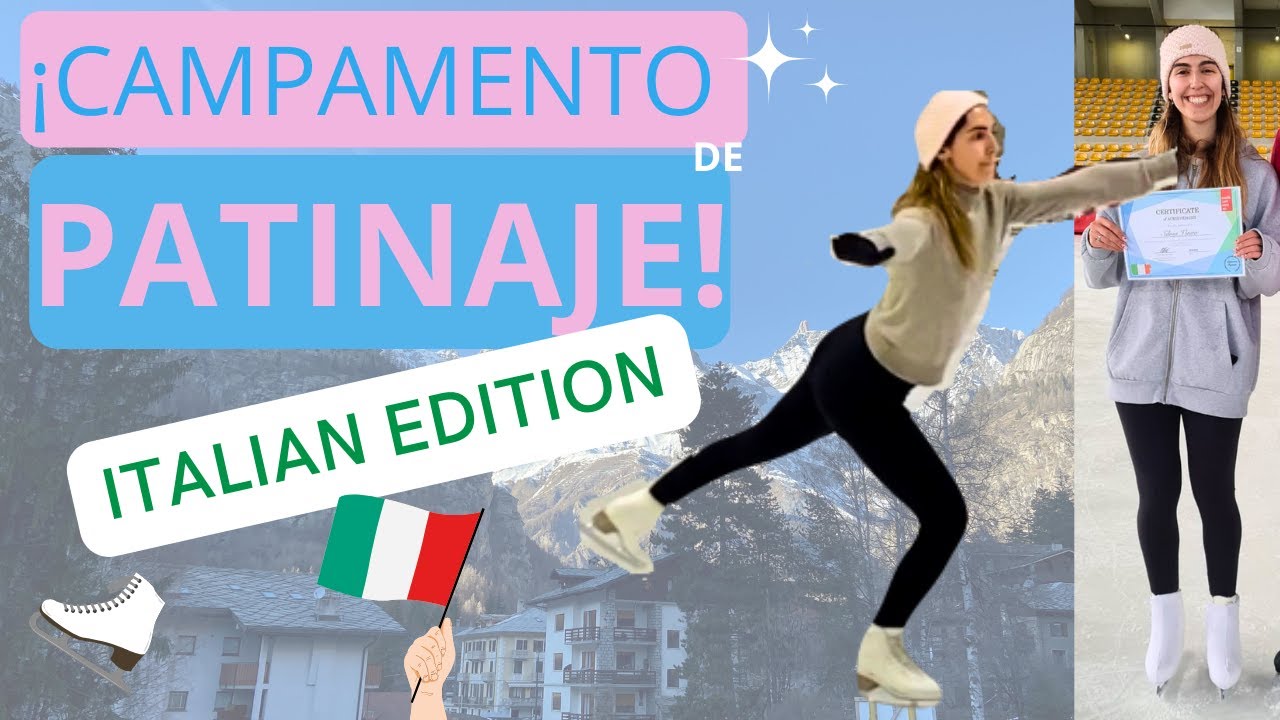 ¡CAMPAMENTO de PATINAJE sobre HIELO en Italia!
