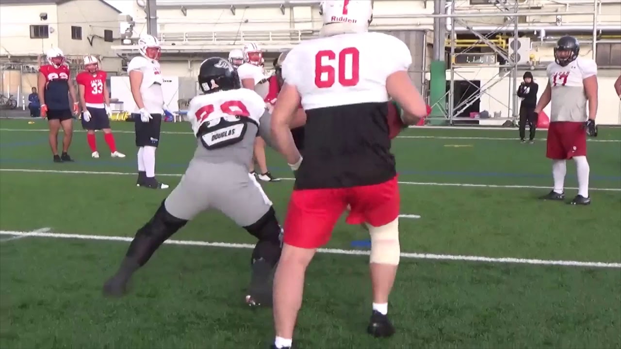 【OL vs DL  パート②】 2020アメフト日本代表 練習公開