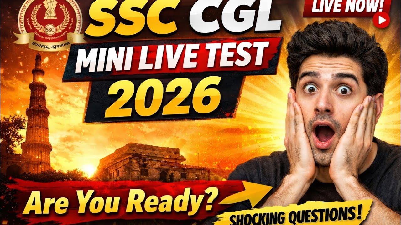 SSC CGL Mini Live Test 2026 😱 Can You Beat This Score?