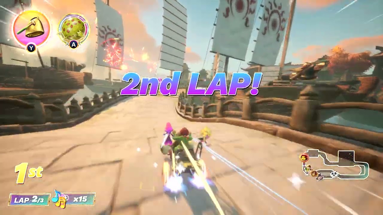 Fiona gameplay in Gongmen City - DreamWorks All-Star Kart Racing
