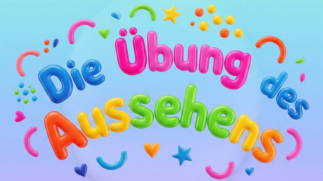 Die Übung von die Aussehen (Dış Görünüş Konusu ile İlgili Alıştırmalar)