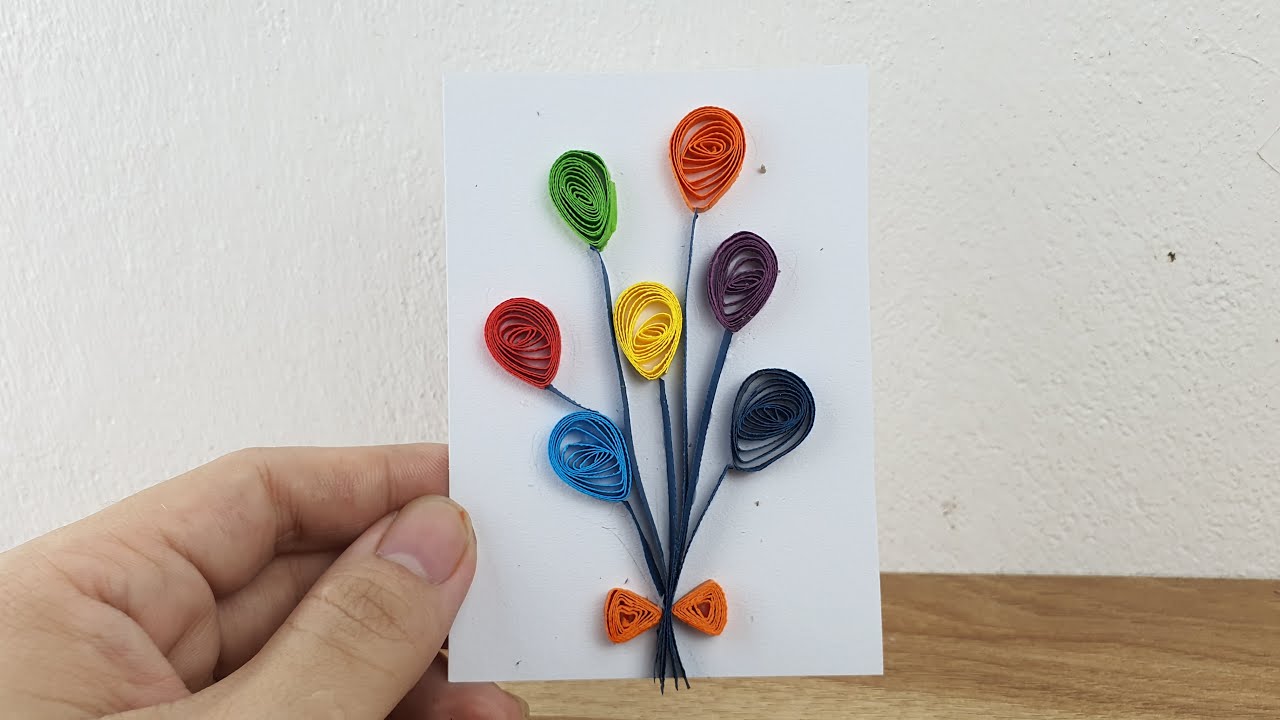 Bunch Of Balloons Quilling Paper