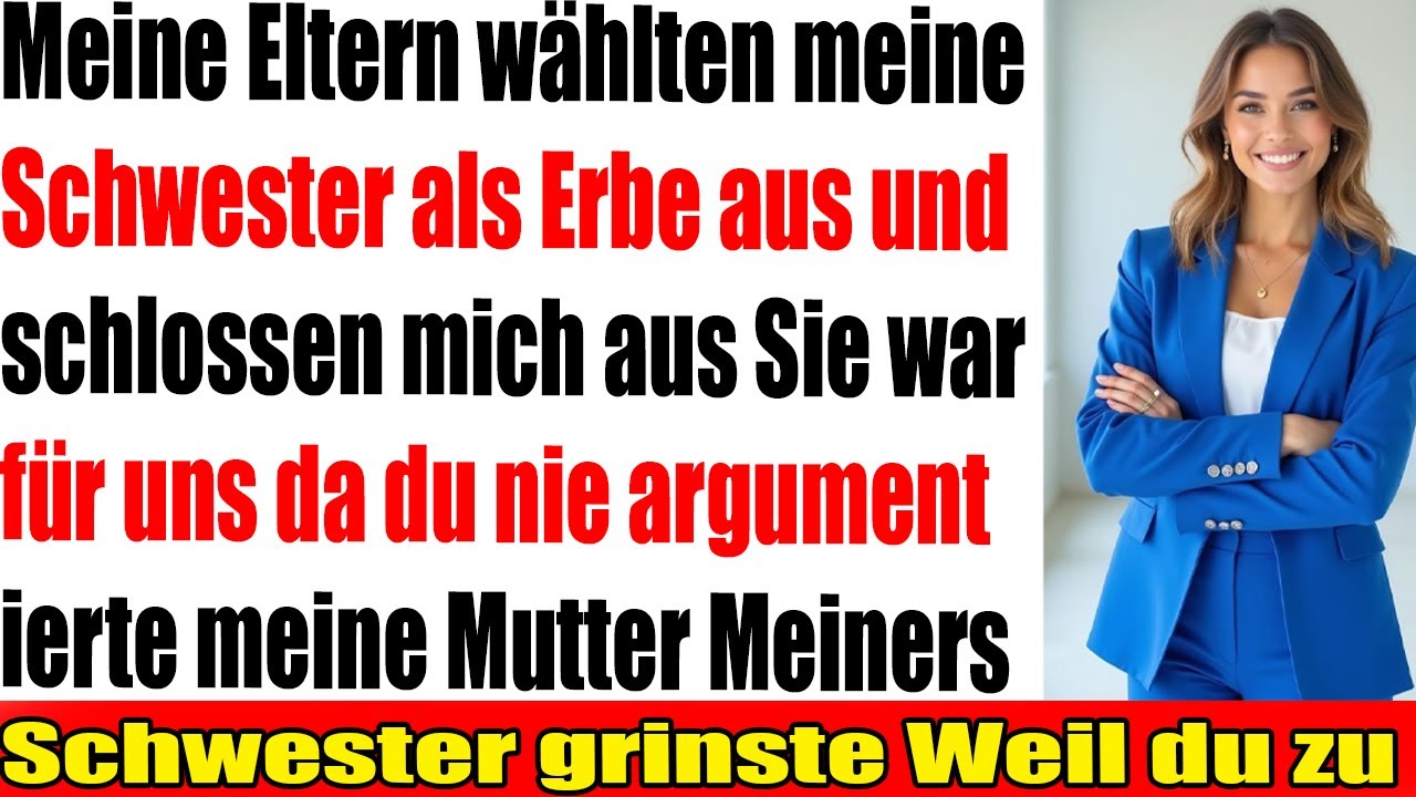 Meine Schwester erbt alles und ich bleibe ausgeschlossen