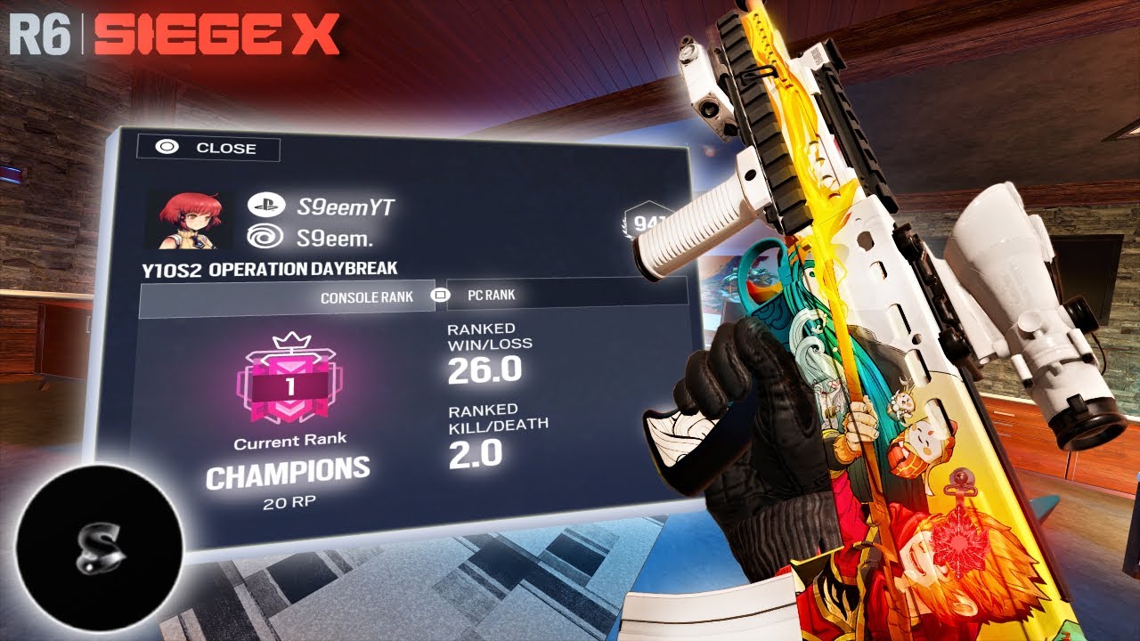 S9eem Vs #1 Champion Operation Daybreak | Best Champion Settings & Sens (PS5/XBOX) - Siege X