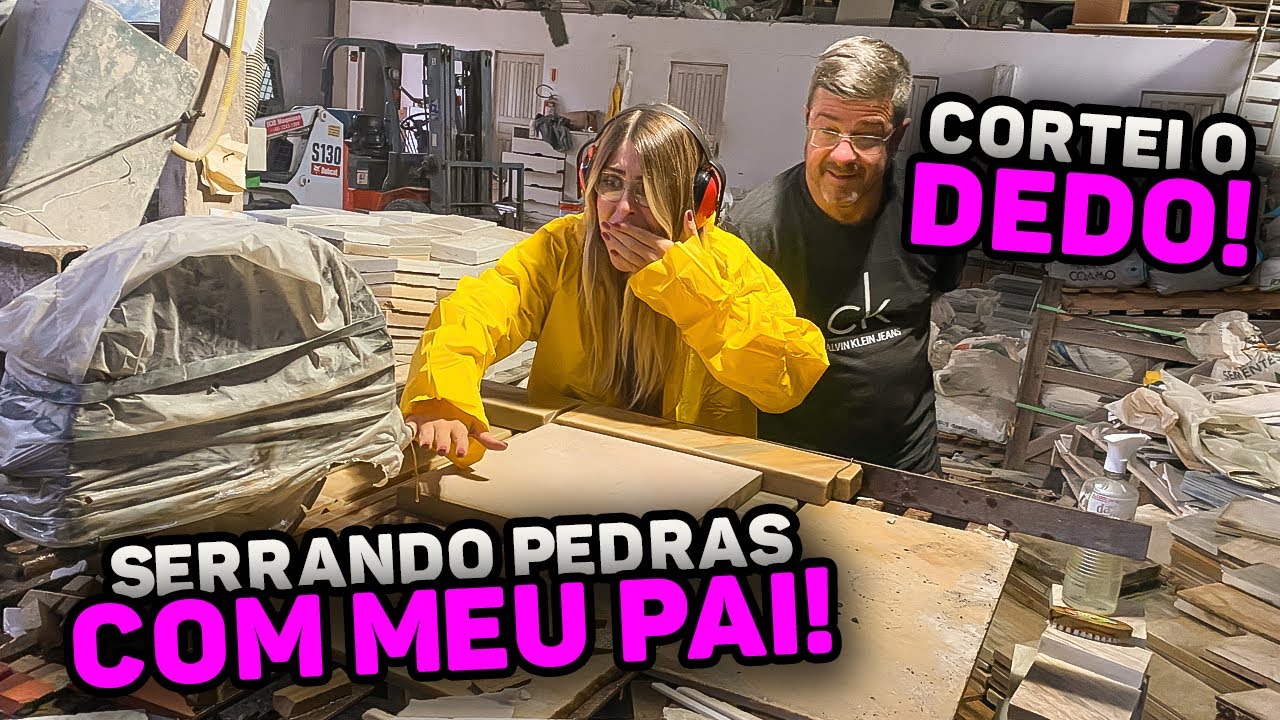 SERRANDO PEDRAS COM MEU PAI - SERRA DE DIAMANTE 😱