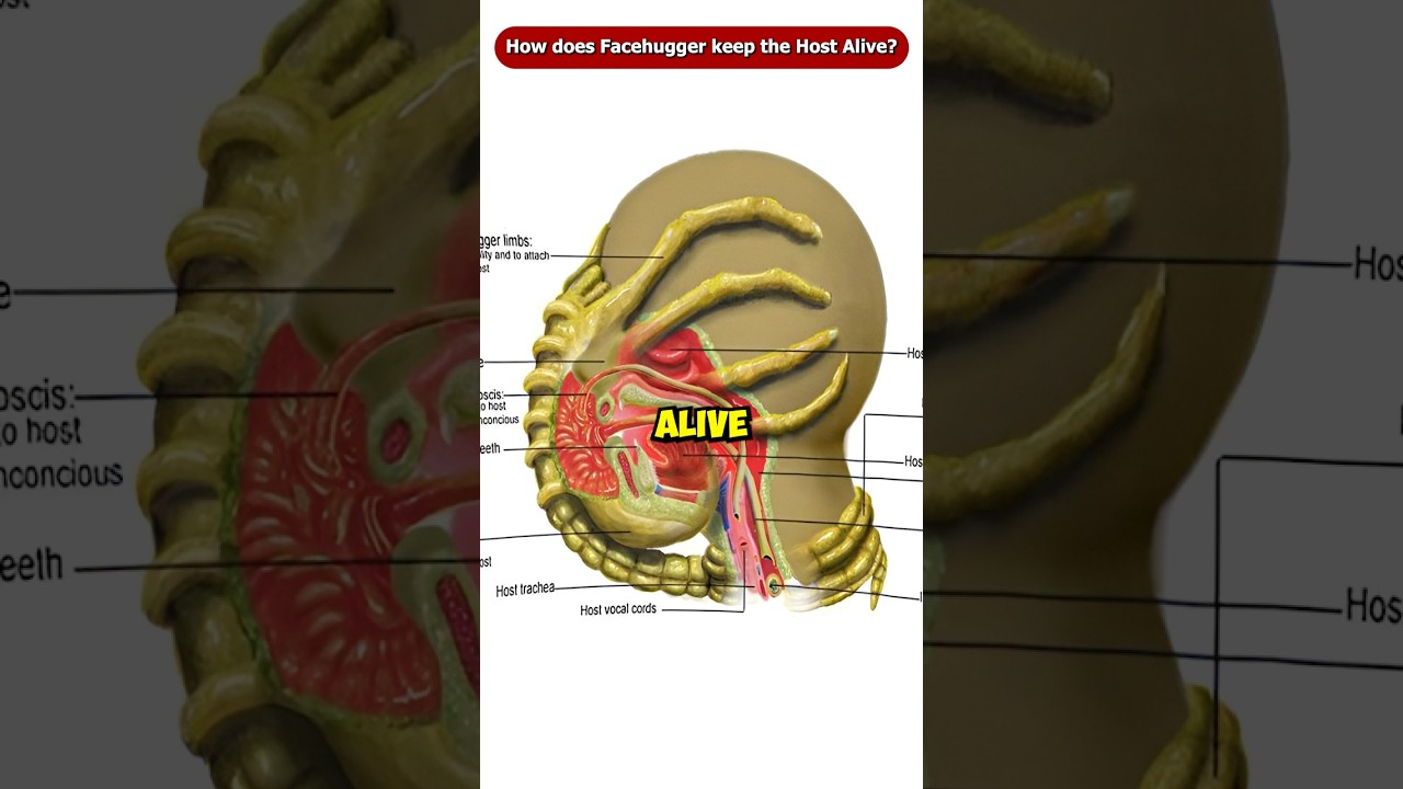 How does the Facehugger Keep the Host Alive during the Impregnation? #Shorts #Viral