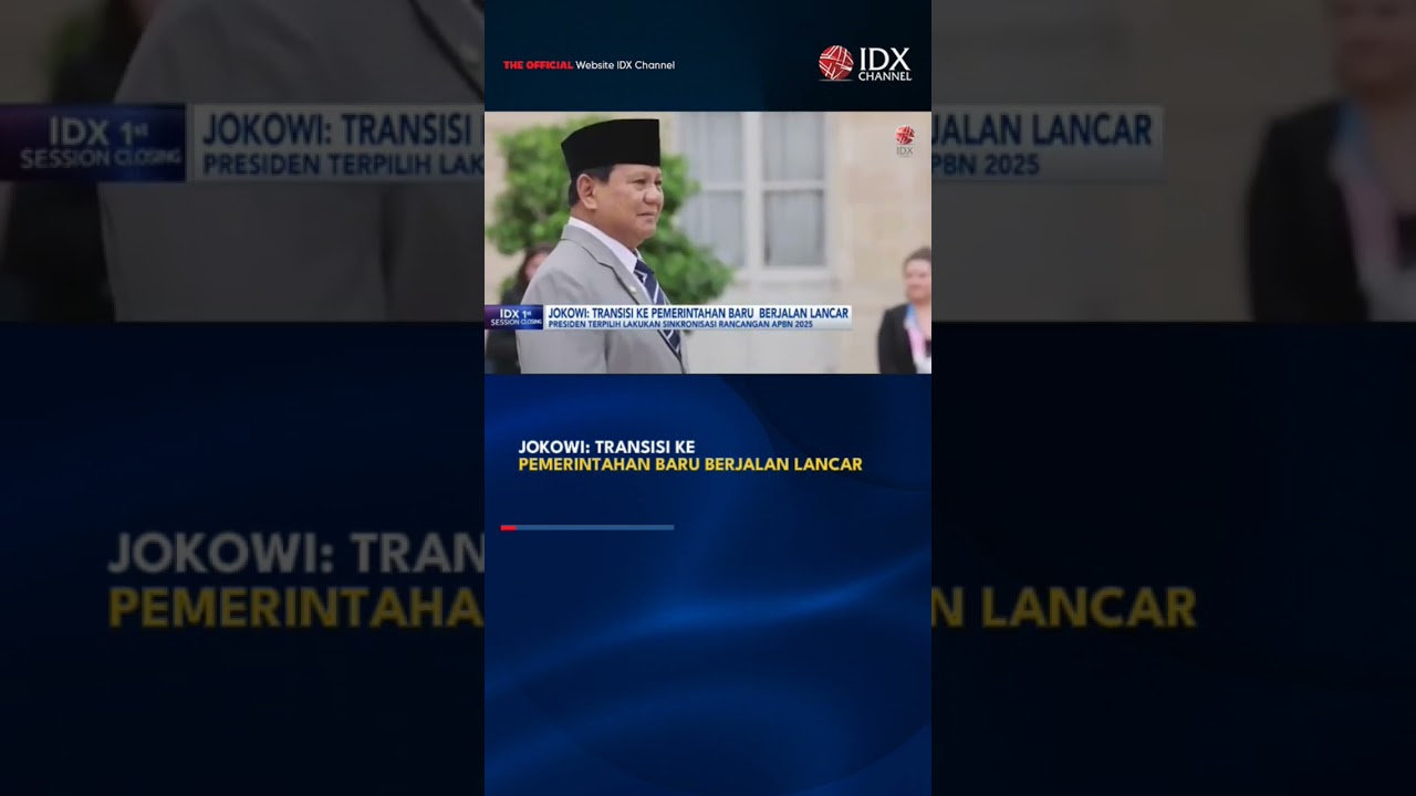 JOKOWI TRANSISI KE PEMERINTAHAN BARU BERJALAN LANCAR#idxchannel #idxcommunity #idxchannelcommunity