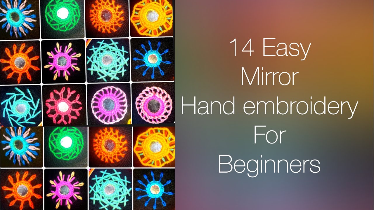 Tutorial no-239/ Easy mirror hand embroidery tutorials for beginners |keya’s craze| 2018