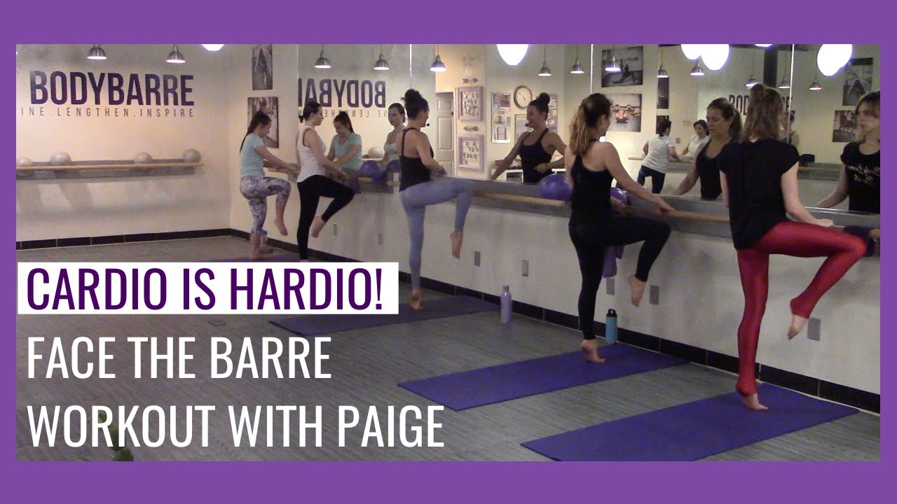 Get ready for serious SWEAT *Live* FACE THE BARRE class with Paige