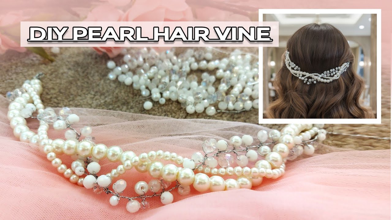 DIY Pearl & Crystal Headband | Elegant Handmade Hair Accessory...