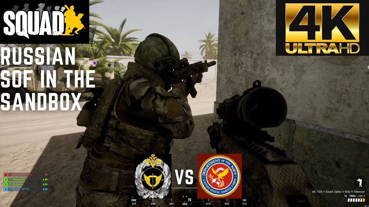 Squad - Russian SOF in the Sandbox - Fallujah - (4K)