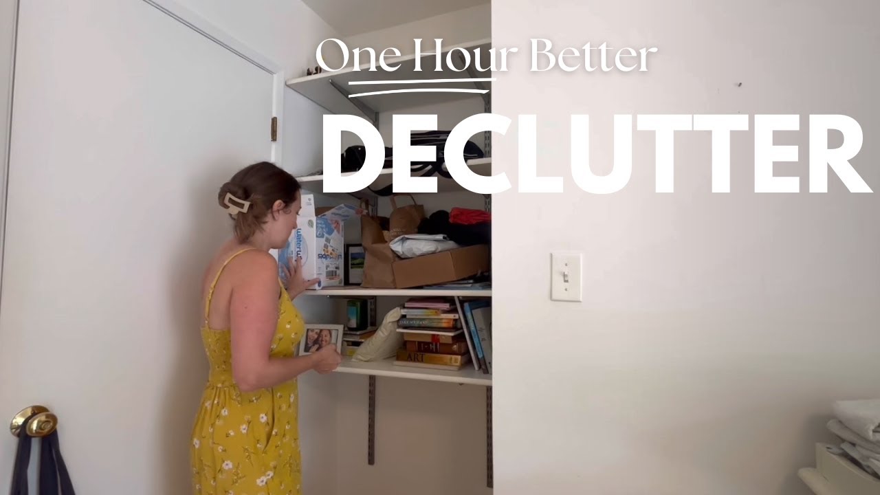 One Hour Better: Decluttering and Organizing an OVERWHELMING Area in my Bedroom
