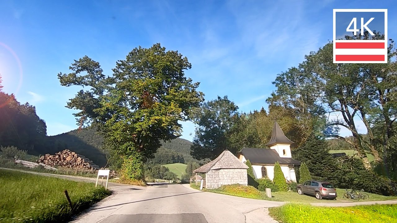 SUMMER DRIVE WITH ORIGINAL SOUND 🇦🇹 SALZKAMMERGUT Scenic Drive 4K Ultra HD