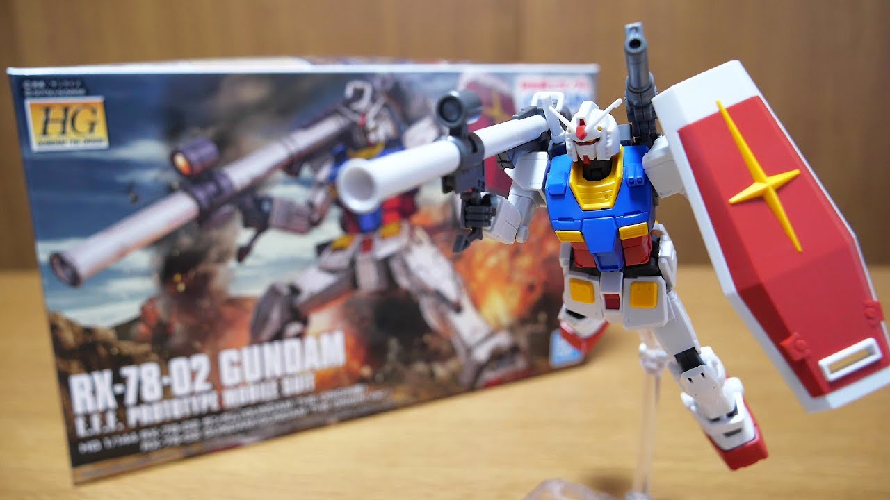 オリジン版ガンダムがHGで登場！HGUC ガンダムと比較も！ガンプラ HG 1/144 RX-78-02 ガンダム (GUNDAM THE ORIGIN版) レビュー
