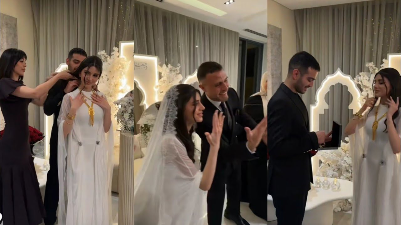 سيدرا ورامي ♥️ فقرة تلبيس دهب وأجواء الحفلة وغناء ودبكة ولعت 