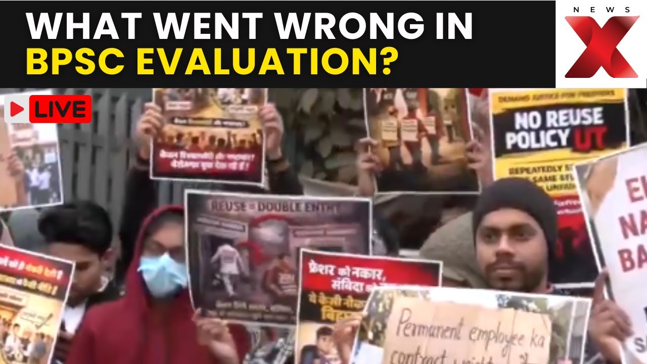 BPSC Aspirants Protest LIVE | BPSC Aspirants Seek Fair Evaluation, Protest Outside Office