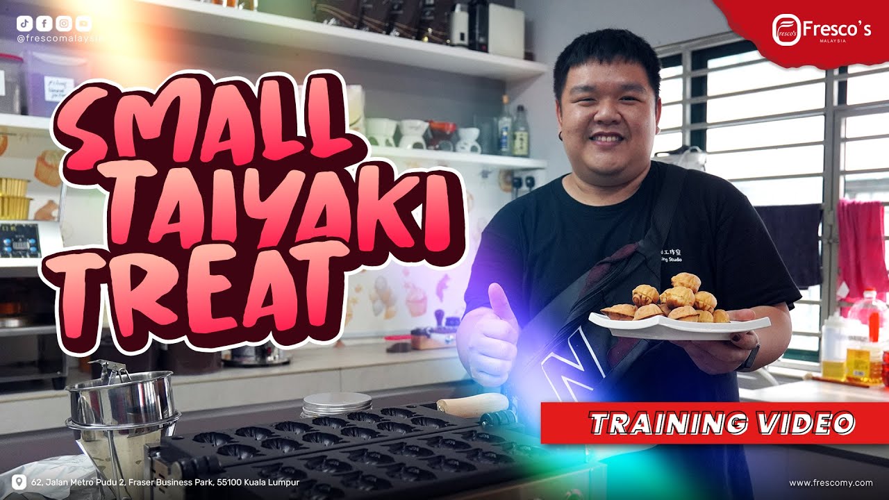 SMALL TAIYAKI TREAT - Free Training (How To Make Mini Taiyaki)