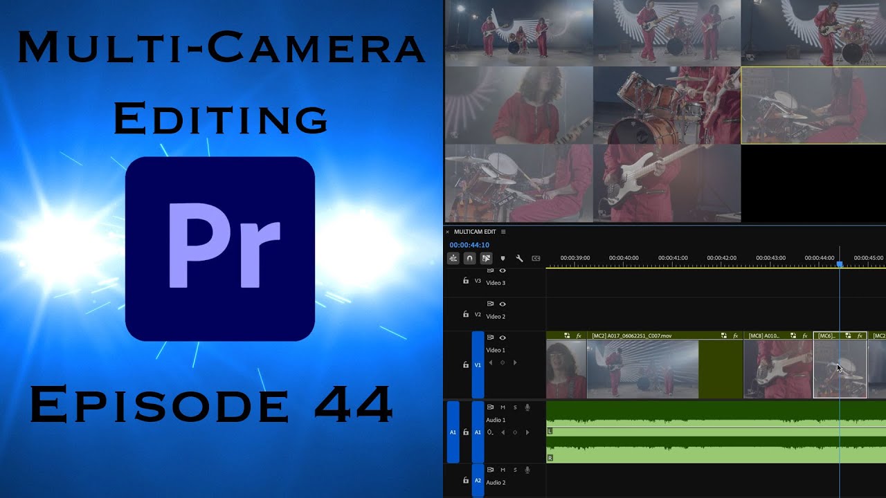 Multi-Camera Editing for Editing a Music Video - Learning Premiere Pro 2025 - Episode 44