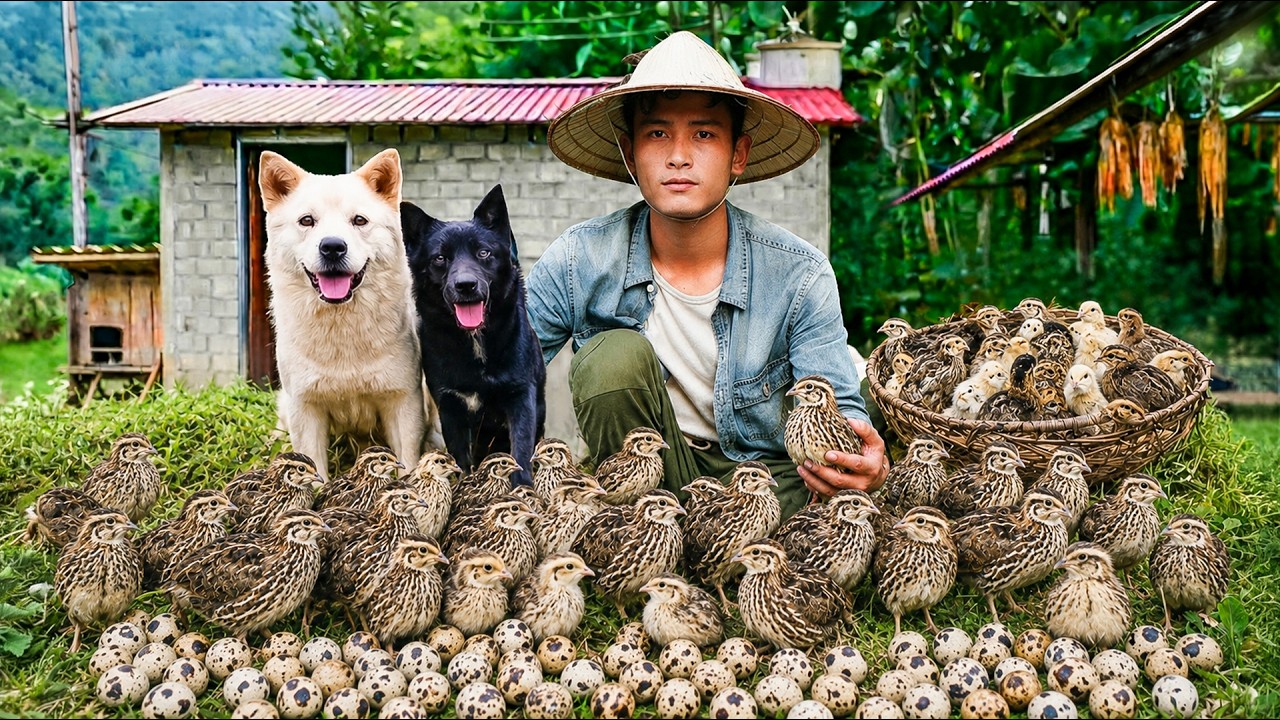 Country Life: Catching Quail & Harvesting Fresh Eggs for the Market | Slow Living & Self-Sufficiency
