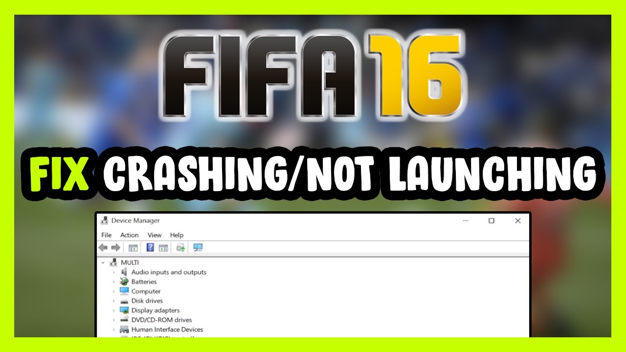Как исправить сбои / отсутствие запуска FIFA 16!
