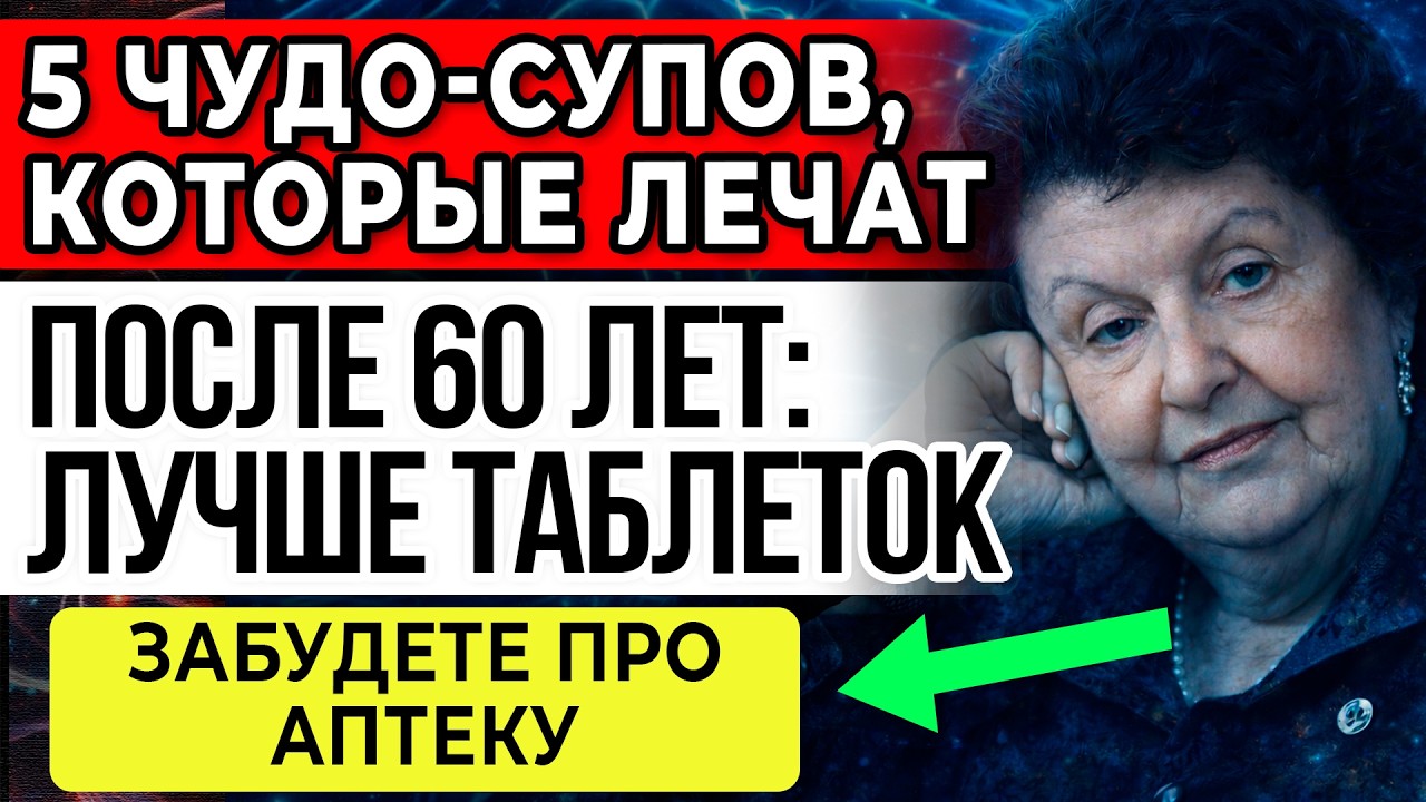 ЭТИ 5 СУПОВ ИСЦЕЛЯЮТ ОРГАНИЗМ ИЗНУТРИ: СОВЕТЫ НАТАЛЬИ БЕХТЕРЕВОЙ