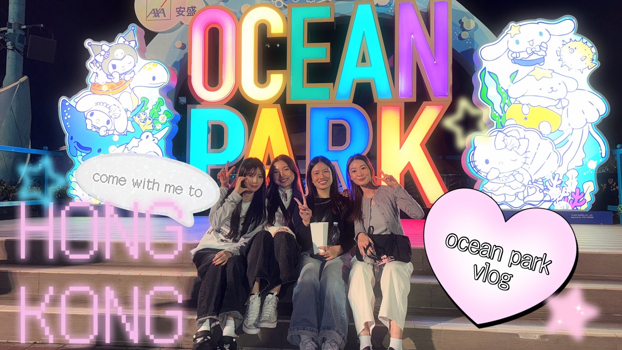 ocean park vlog ⋆˚࿔ | come with me to hong kong