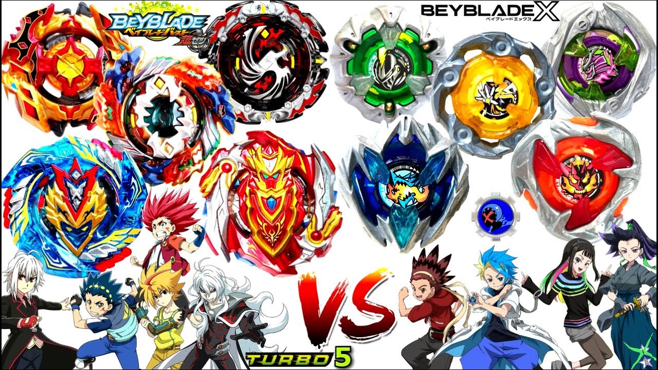 Team Persona vs Turbo Gods Big 5-TEAM BATTLE GEN Beyblade Burst ChouZetsu vs Beyblade XベイブレードX vs 超Z