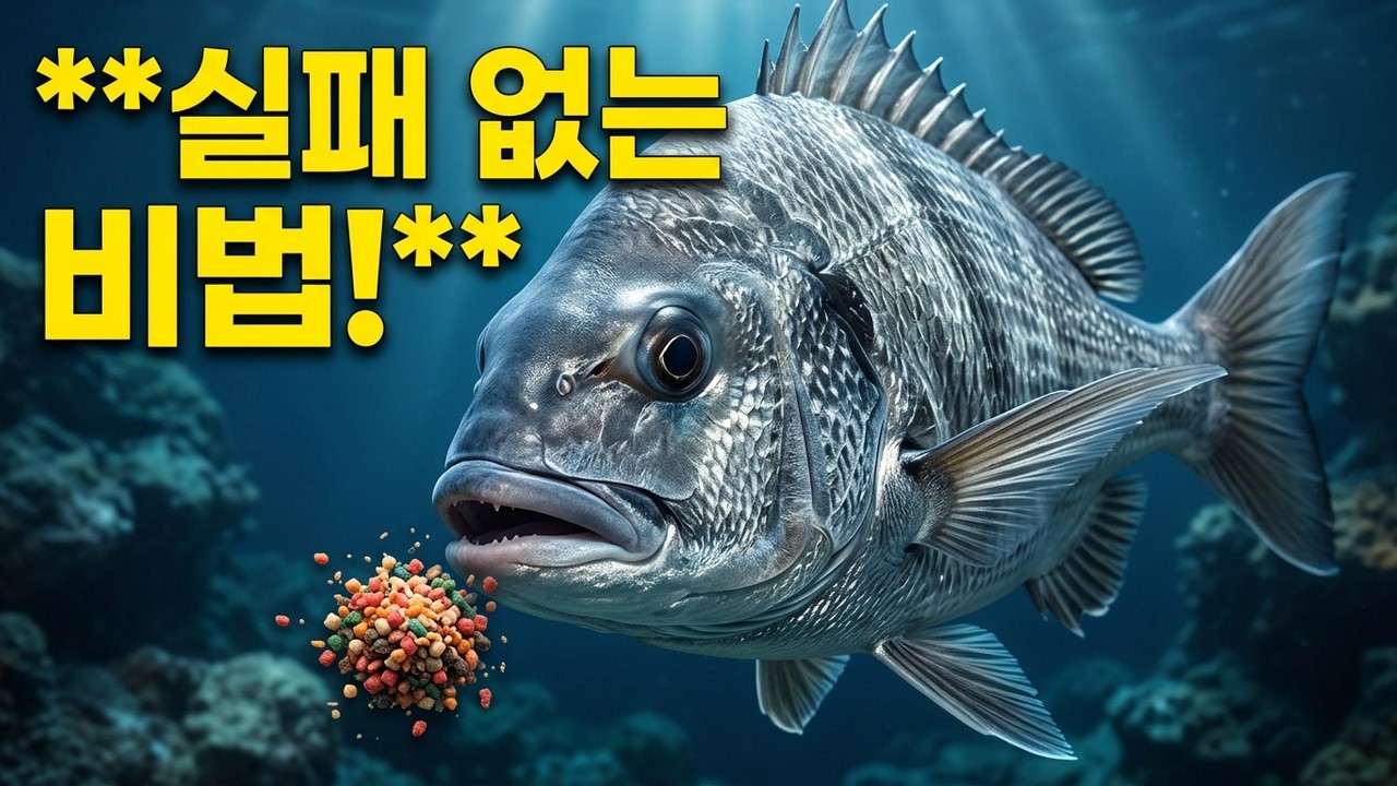 감성돔낚시, 제7편,  70%는 밑밥이 결정합니다, 실패 없는 고비중 배합법! #감성돔낚시 #밑밥배합 #바다낚시 #집어제 #낚시기술