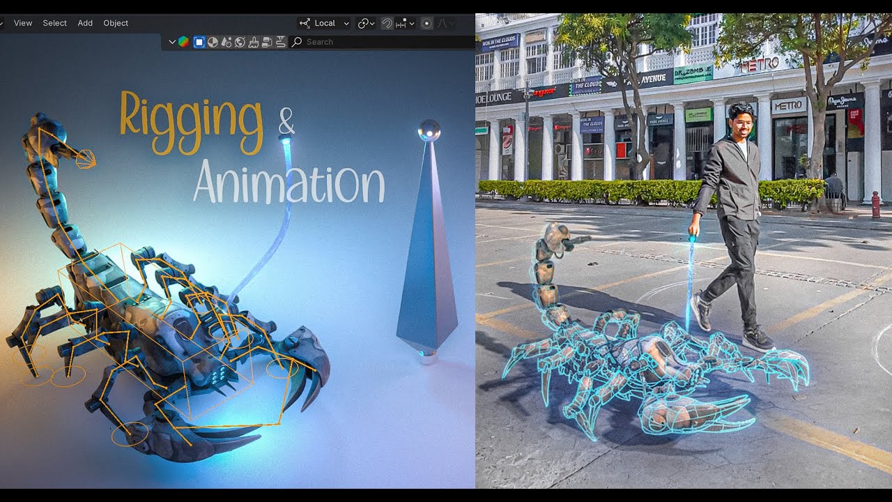 Риггинг и анимация в Blender 4.5 | Практические примеры