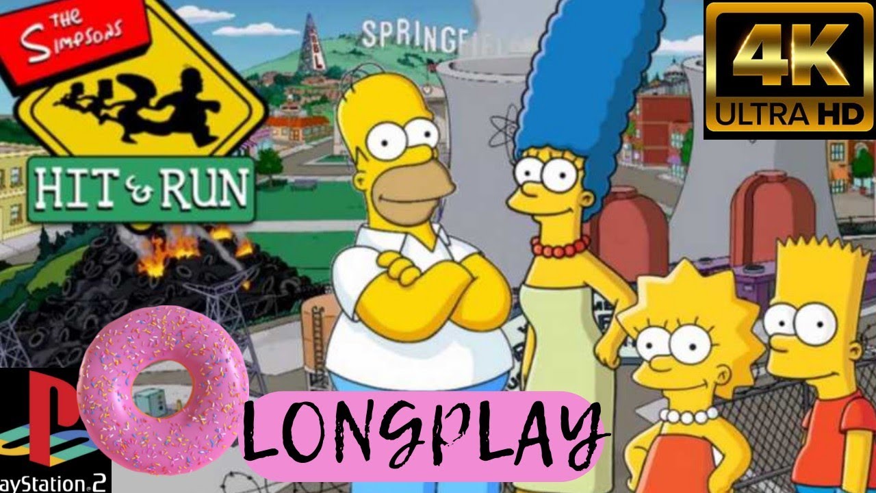 Simpsons Hit and Run PS2 [4K]  | LONGPLAY - FULL GAME  [German]
