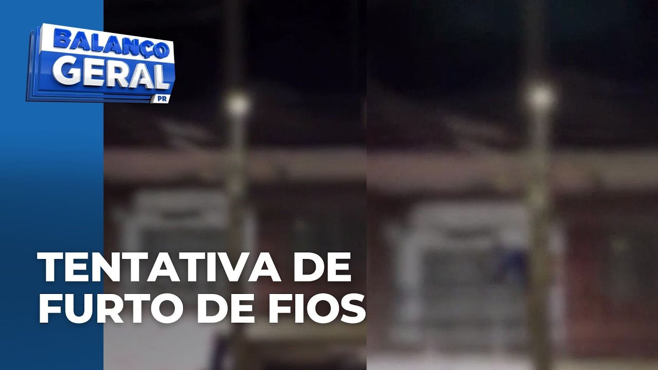 Tentativa de furto de fios é flagrado em avenida de Maringá