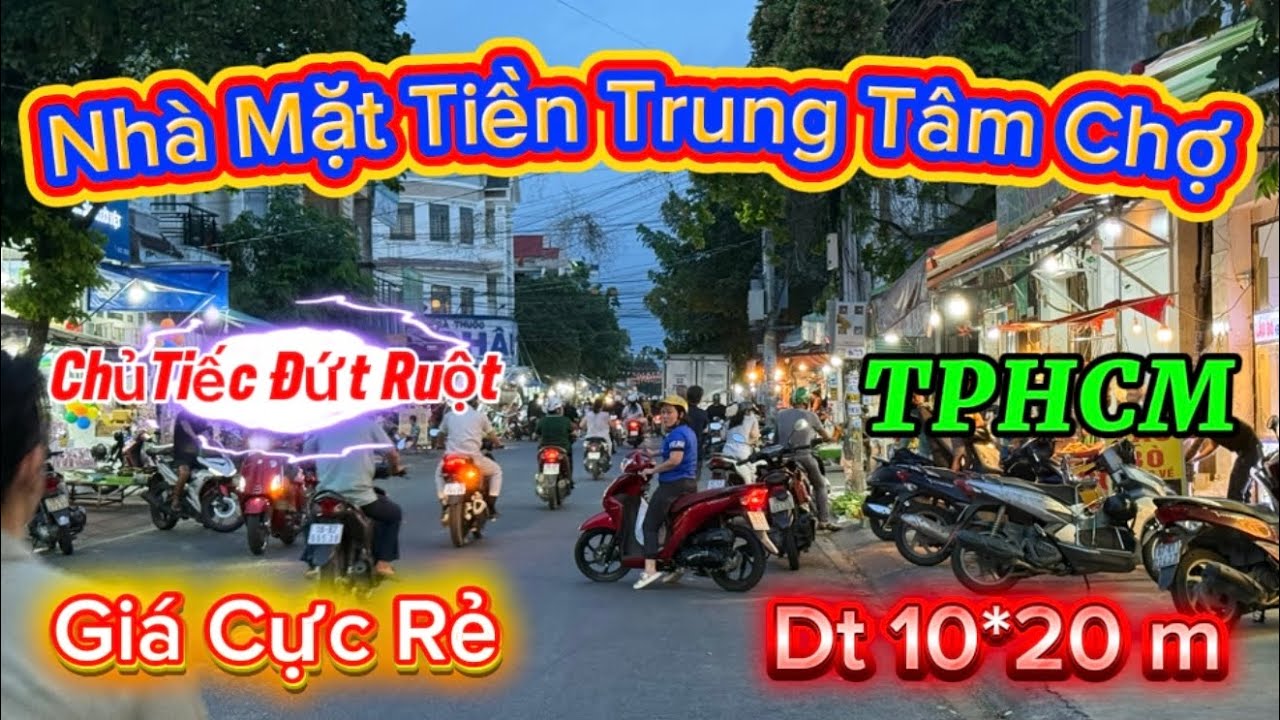 Chủ Ngợp Bán Gấp Nhà Mặt Tiền Trung Tâm Chợ TPHCM Kinh Doanh Sầm Uất Sát KCN Vissip 1 Thu Nhập 34 tr