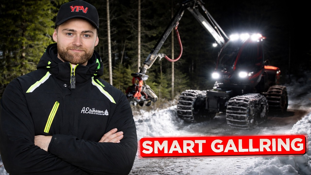 GALLRING MED KOMATSU 901 || Så planerar jag stickvägar för bästa resultat🌲(undvik korsningar!)