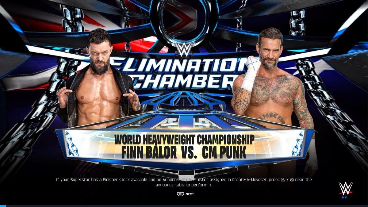 WWE 2K25 Elimination Chamber 2026 Finn Balor vs CM Punk