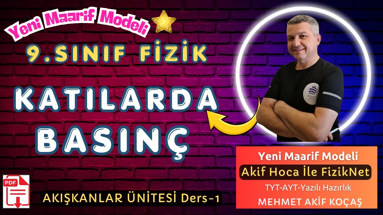 Yeni Maarif Modeli 9.Sınıf Fizik KATI BASINCI (Az Formül Çok Pratik)