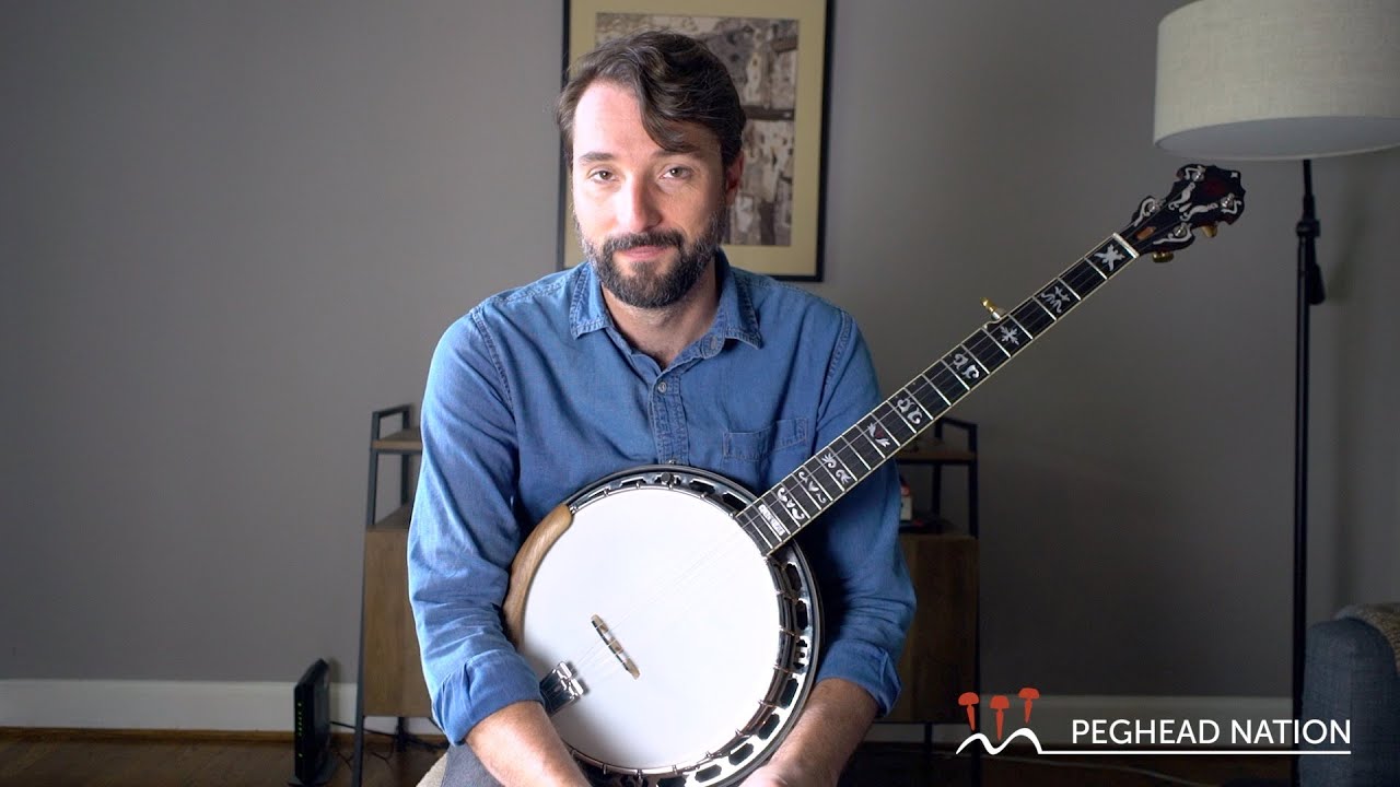 Демонстрация фирменной модели Wes Corbett Gold Tone «Bluegrass Heart» Белы Флека от Peghead Nation