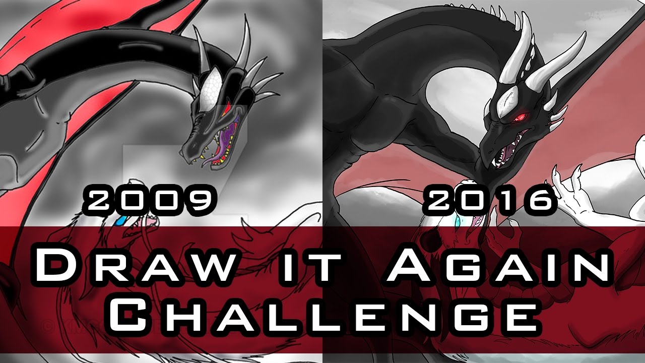 Draw it Again Challenge | Yin and Yang Dragons
