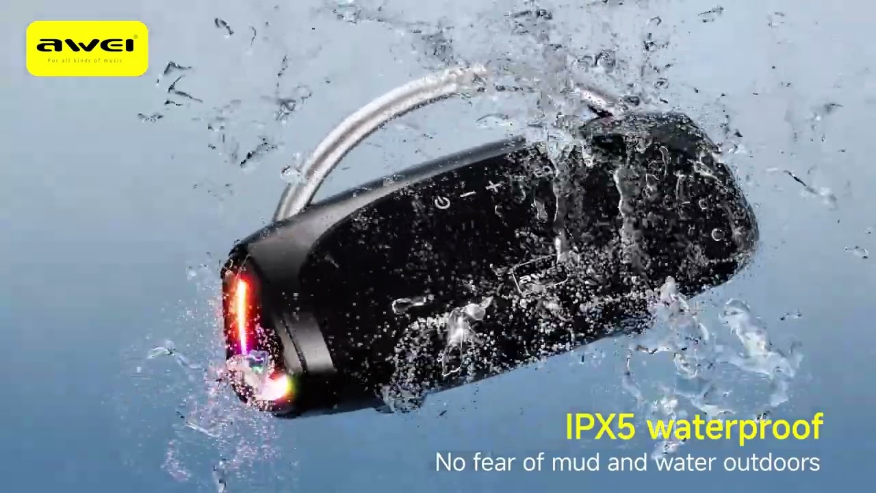 KA39 100W Powerful Bluetooth Speaker | 8000mAh Battery & RGB Lights