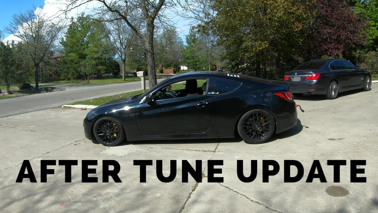 Genesis Coupe Walkaround/After Tune Update with lots of revs and pops!!!