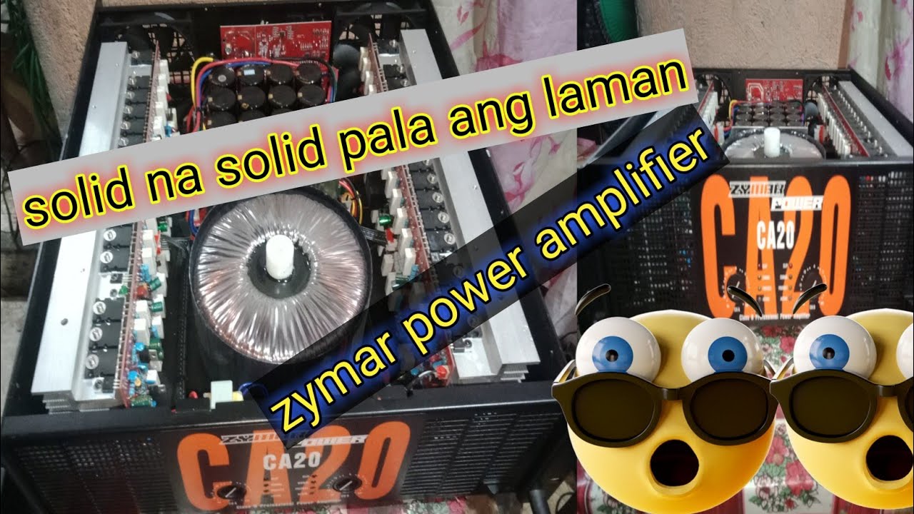 Zymar CA20 power amplifier/solid na solid ang laman/review