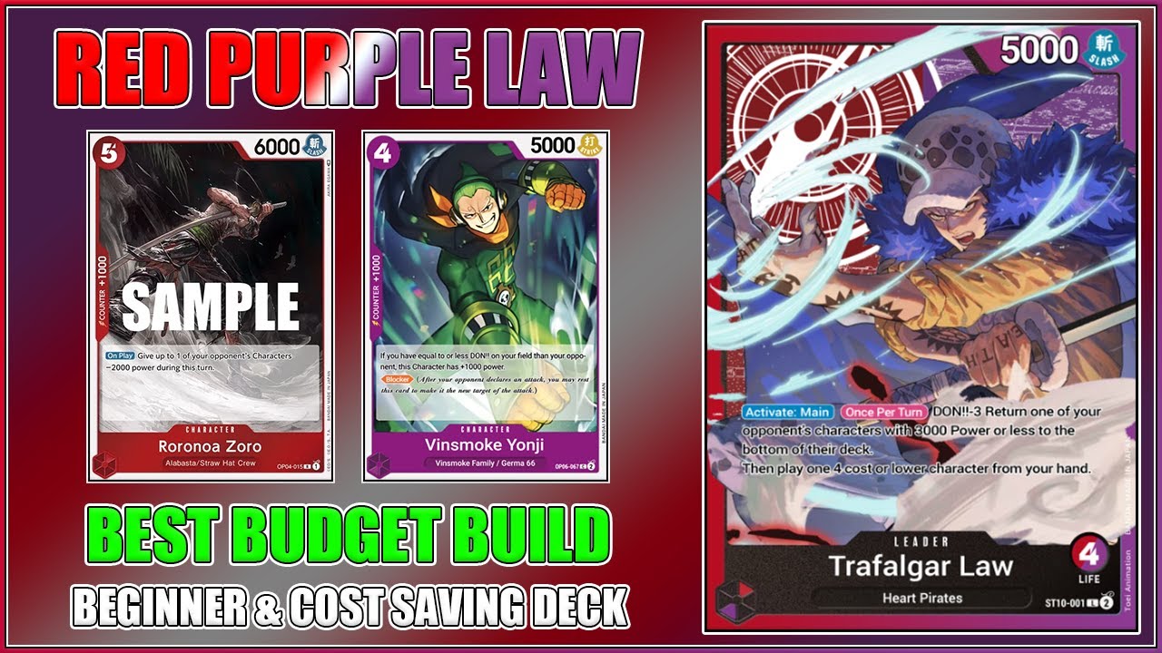 RP LAW | BUDGET RP LAW DECK | BUILD & GAMEPLAY | OP06 | ONE PIECE